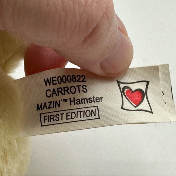 Webkinz Ganz Mazin' Hamsters Bunny Carrots 4" Plush Stuffed Animal Easter - Picture 6 of 9